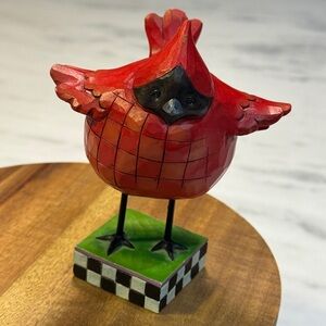 Jim Shore Heartwood Creek Lazy Bird Cardinal Mini Statue
